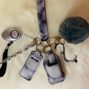 Grey Self Defense Keychain